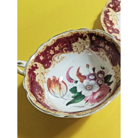 PARAGON ROSE TULIP NARCISSUS TEA CUP & SAUCER SET DOUBLE WARRANT - Picture 3 of 11